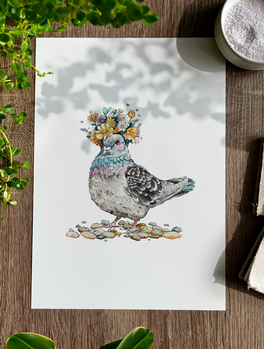 A Pretty Pigeon | Art Print