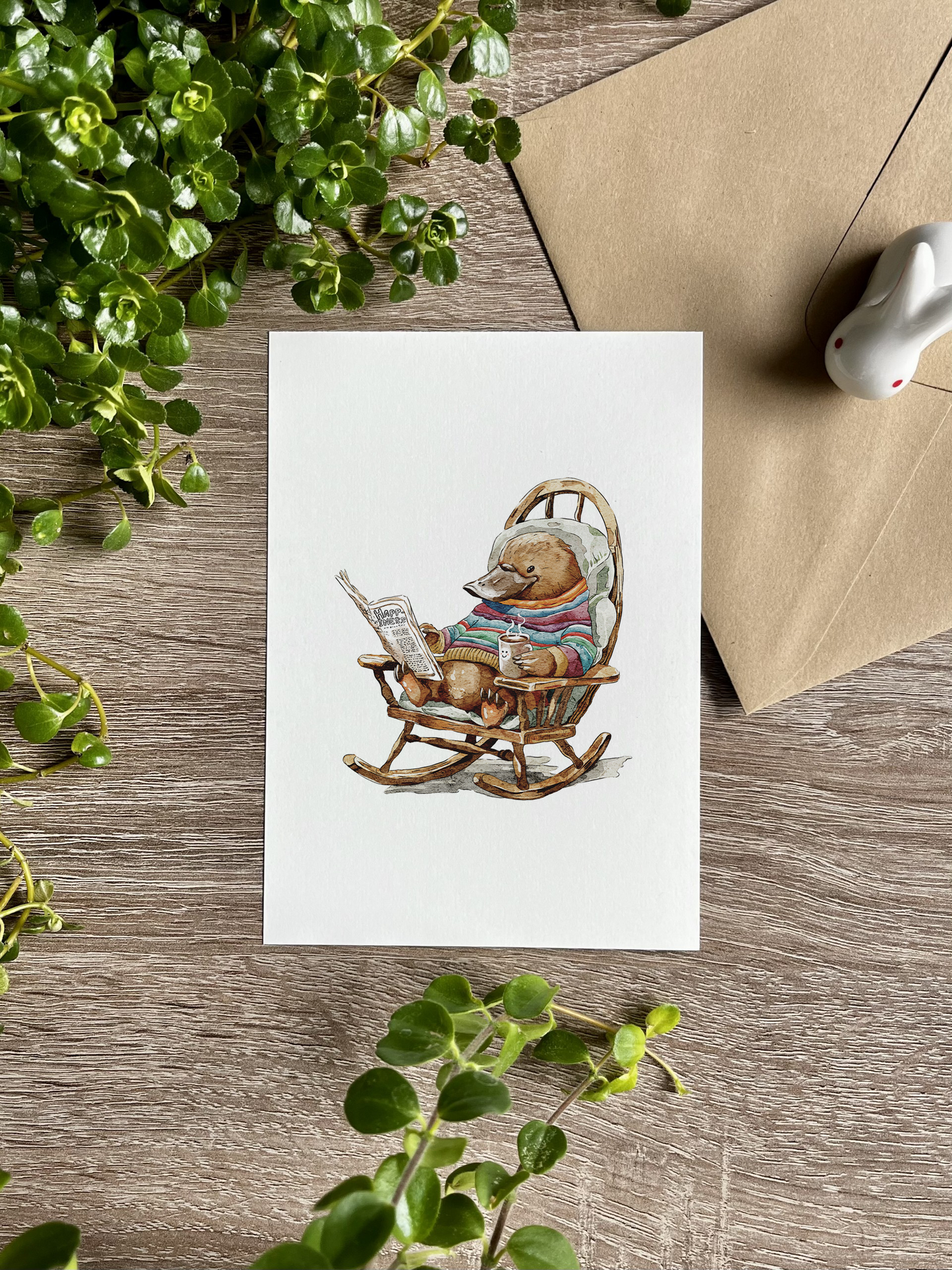 A Cozy Platypus | Art Print