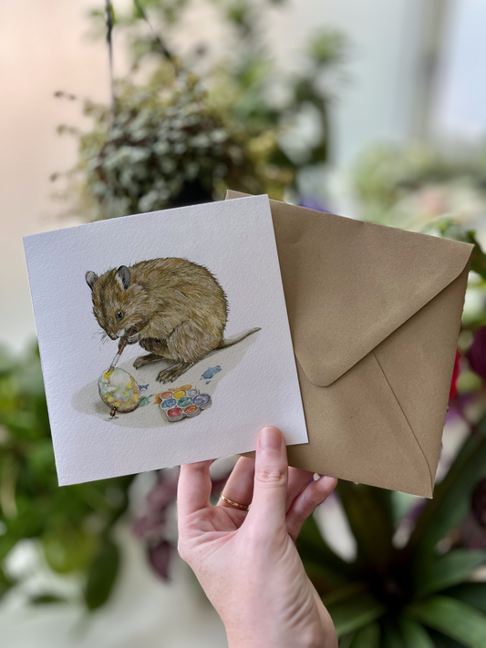 The Quokka's Tiny Canvas | Greeting Card & Envelope