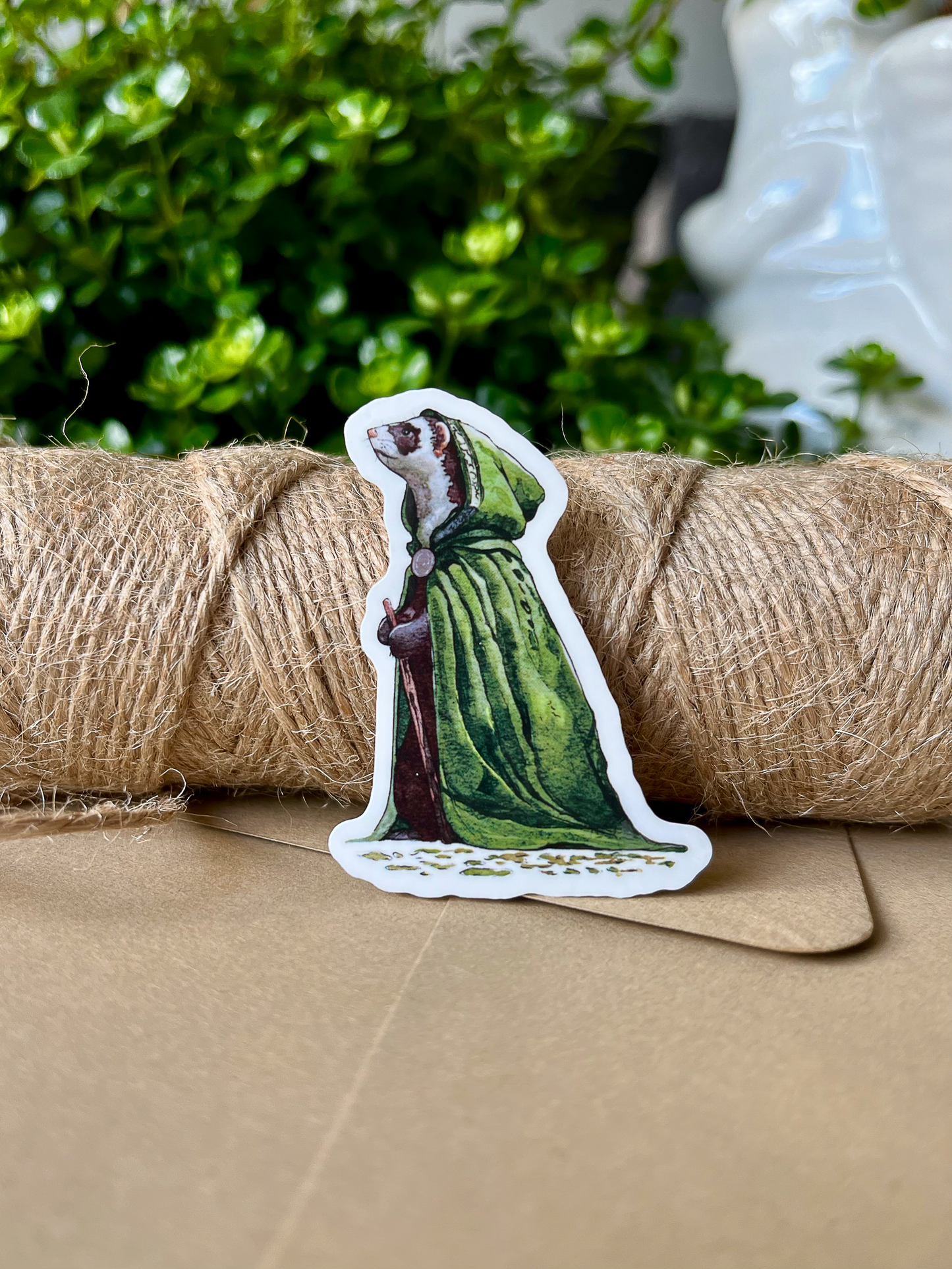 An Elven Ferret | Vinyl Sticker | 2"