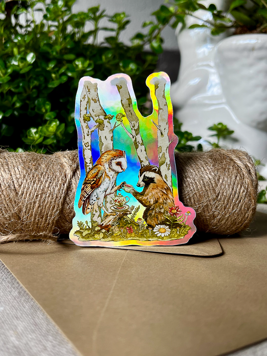 An Unlikely Tea Party | Vinyl Sticker | 3"