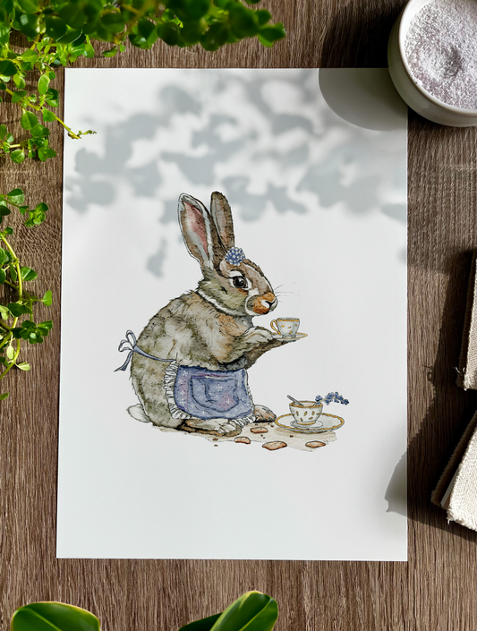 A Bunny’s Tea Party | Art Print