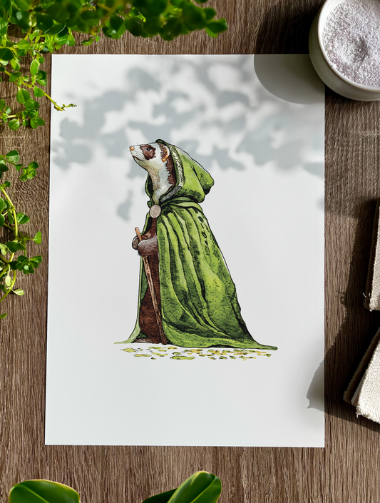An Elven Ferret | Art Print