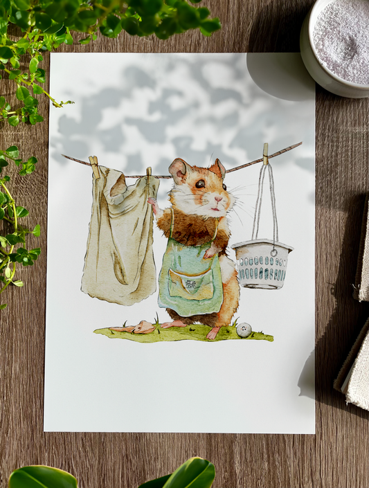 The Responsible Hamster | Art Print