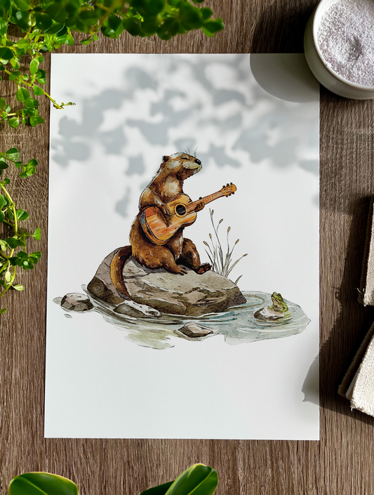 The Otter Bard | Art Print