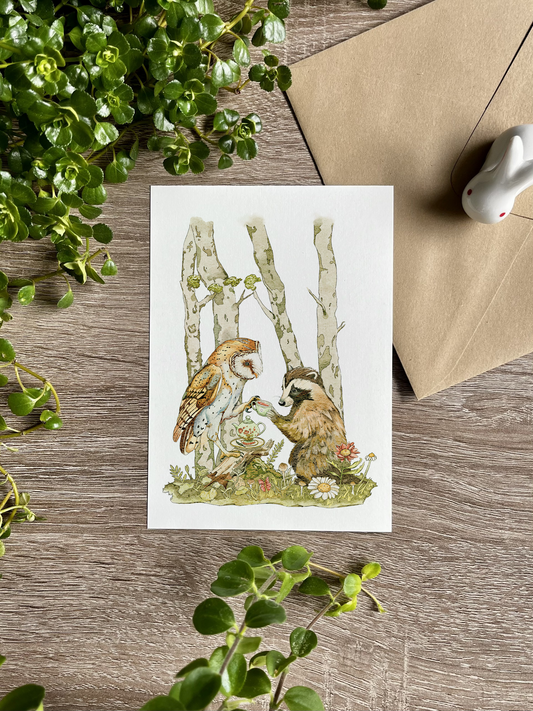 An Unlikely Tea Party | Art Print