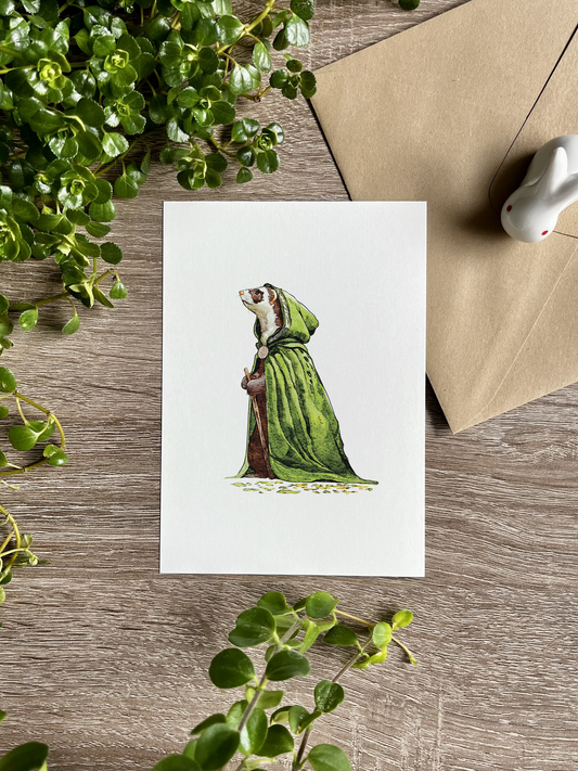 An Elven Ferret | Art Print