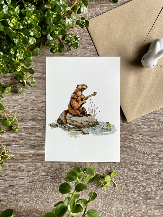 The Otter Bard | Art Print