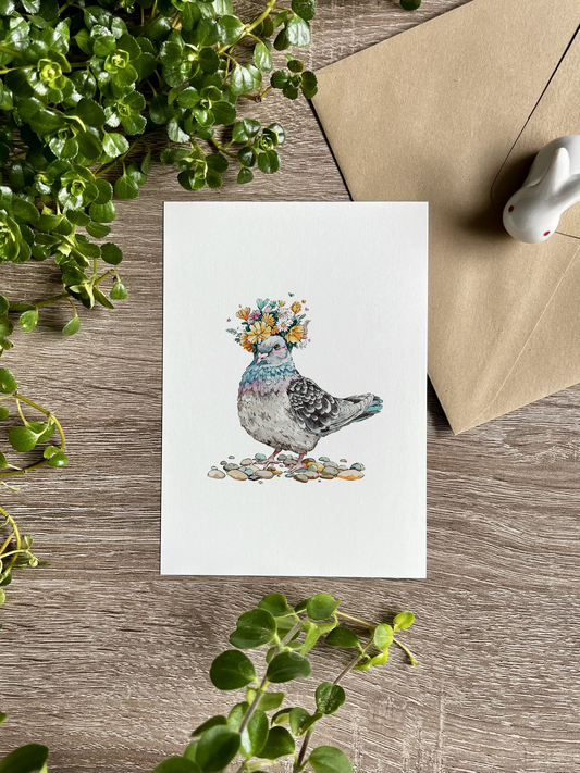 A Pretty Pigeon | Art Print