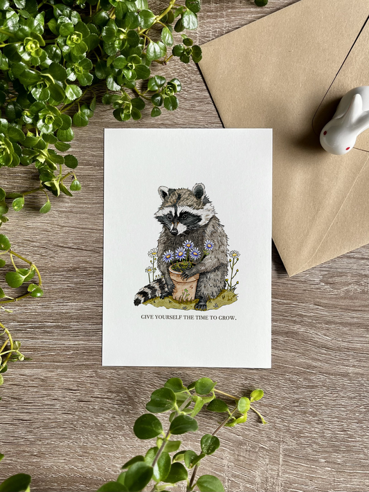 Your Wellness Raccoon | Art Print