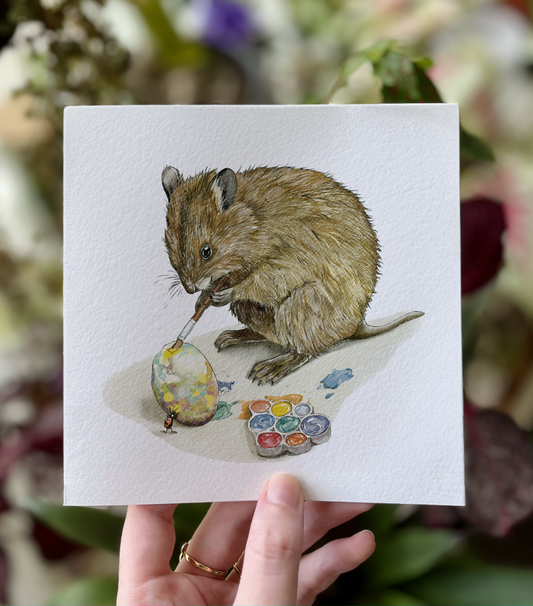 The Quokka's Tiny Canvas | Greeting Card & Envelope