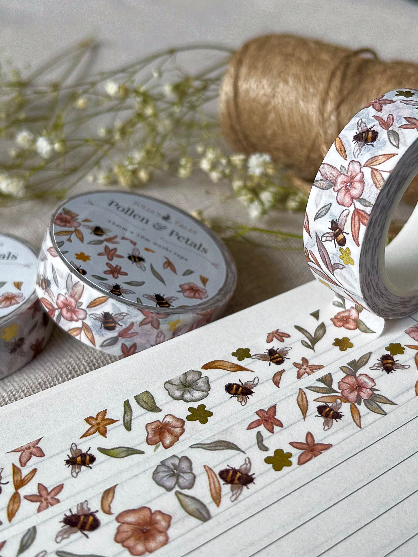Pollen & Petals | Washi Tape | 15mm x 10m