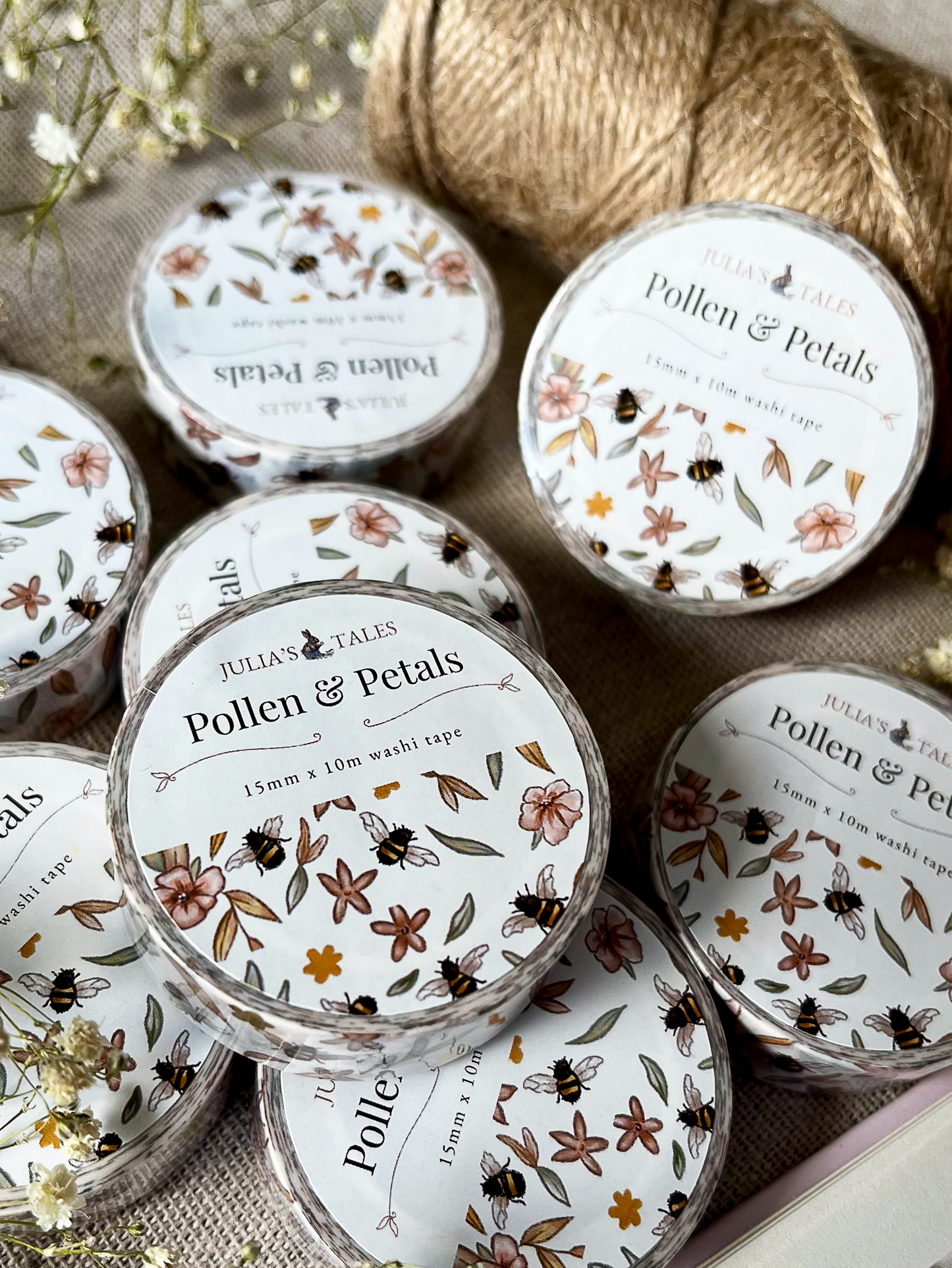Pollen & Petals | Washi Tape | 15mm x 10m
