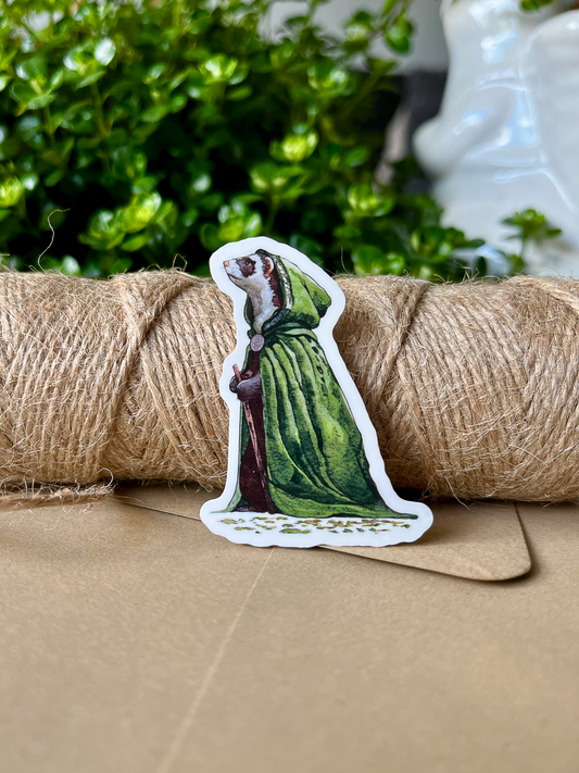 An Elven Ferret | Vinyl Sticker | 2"