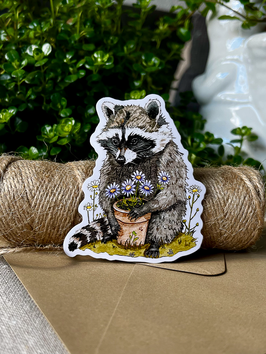 Your Wellness Raccoon | Vinyl Sticker | 3"