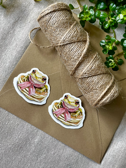 The Pancake Frog | Vinyl Sticker | 2"