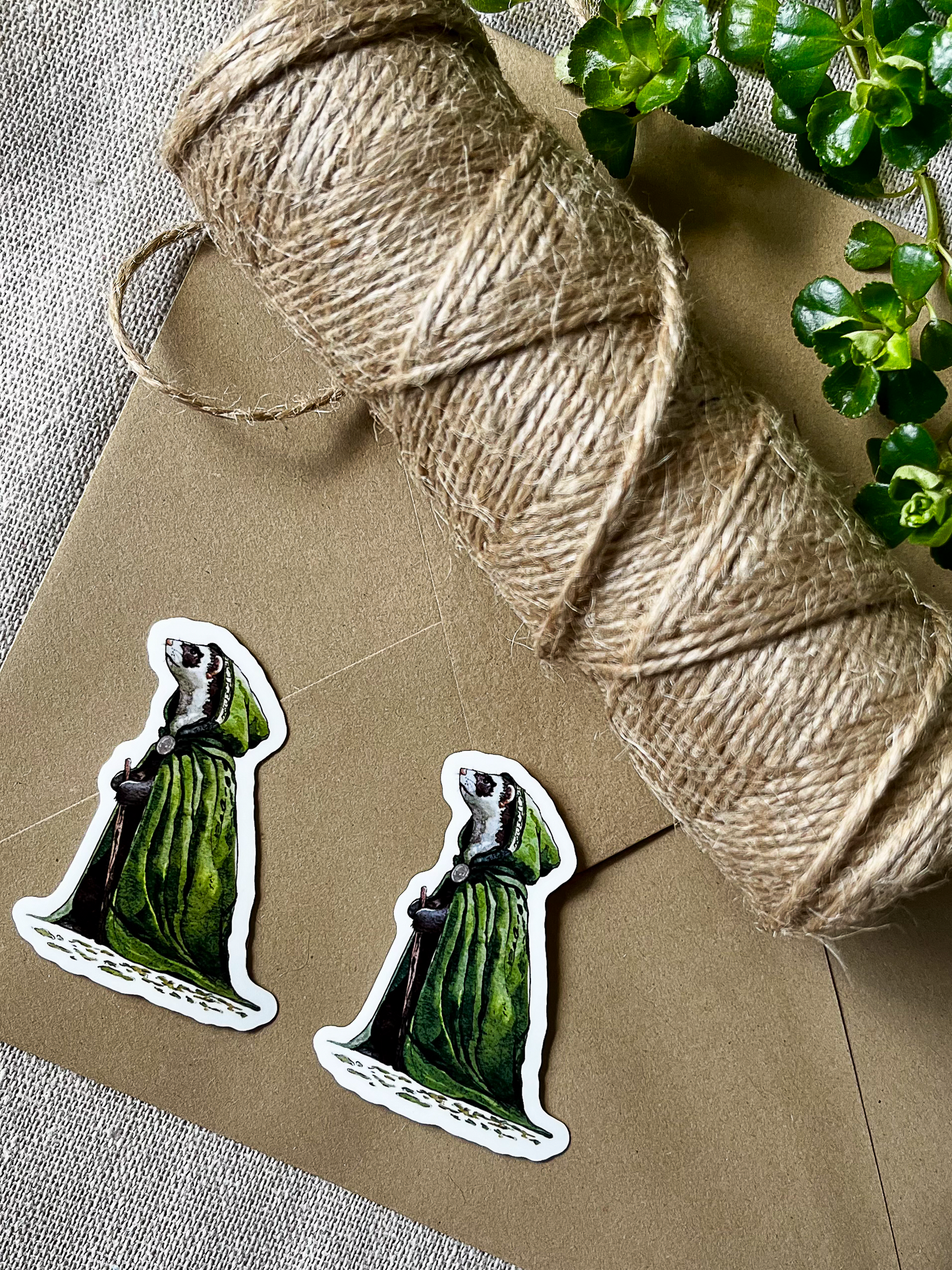 An Elven Ferret | Vinyl Sticker | 2"