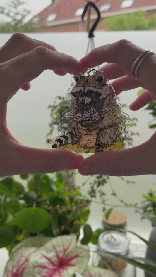 Your Wellness Raccoon | Keychain