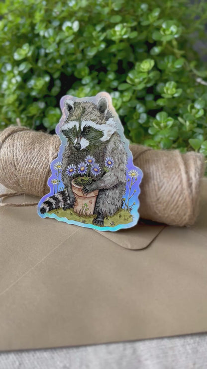 Your Wellness Raccoon | Vinyl Sticker | 3"