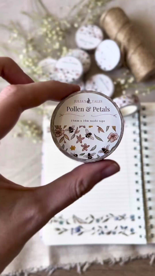 Pollen & Petals | Washi Tape | 15mm x 10m